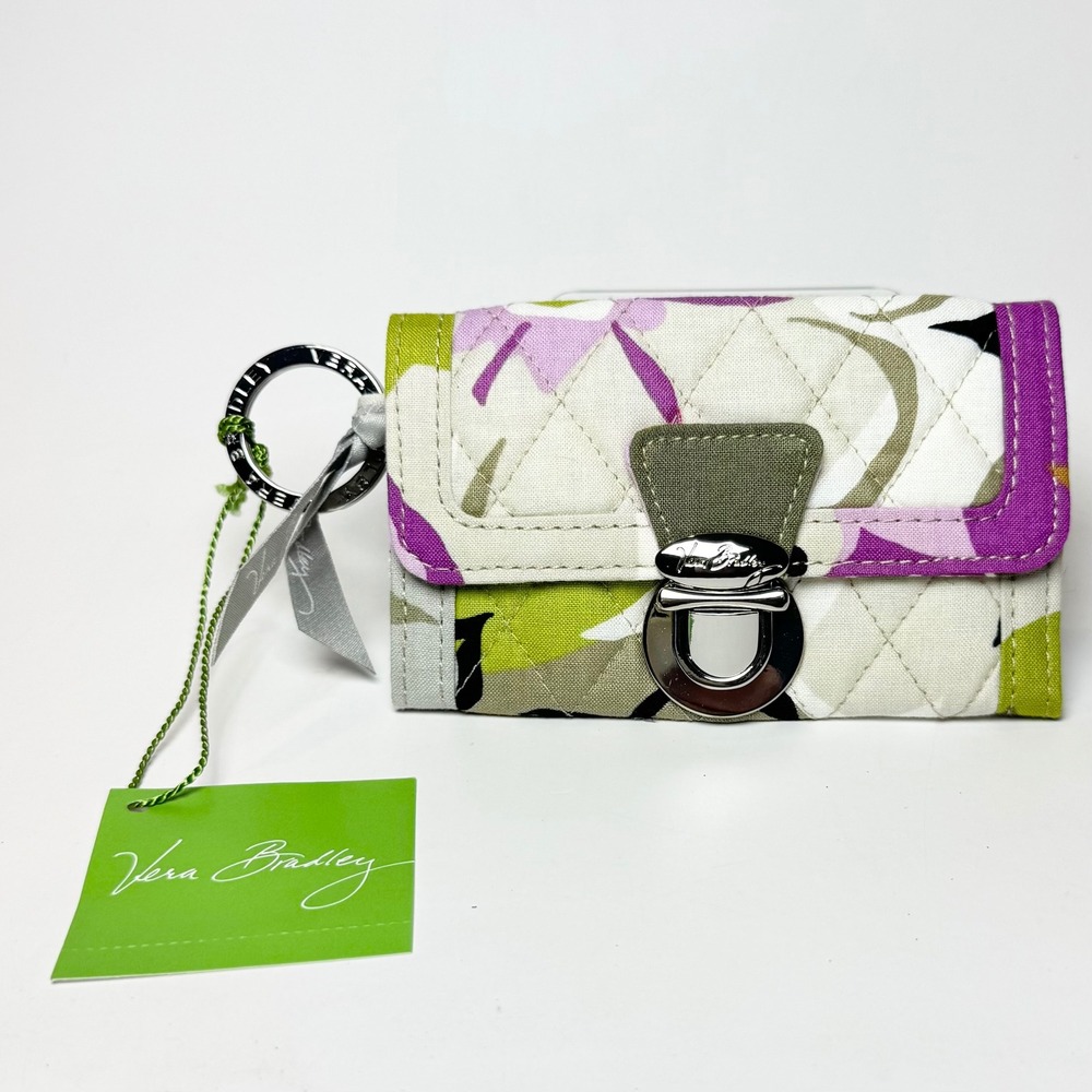 Vera Bradley Portobello Road Quick Swipe ID Wallet Floral Quilted 12425-131 NWT